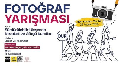 Konya Büyükşehir Belediyesi, 31 ilçedeki öğrenciler için “Sürdürülebilir Ulaşımda Nezaket
