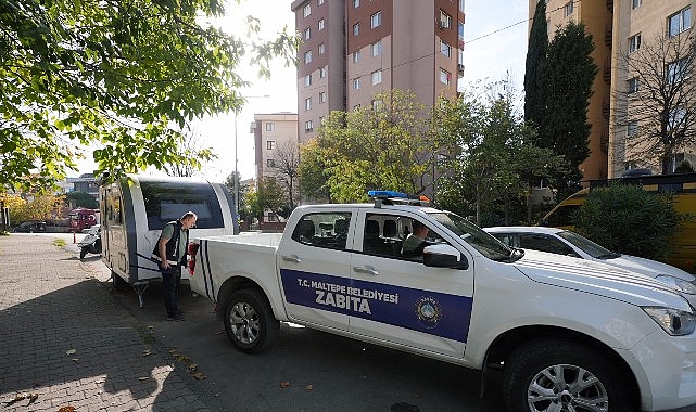 Maltepe’de belirlenen karavan park alanlarının dışında karavan parkının yasaklanmasının ardından