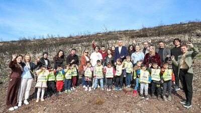 Buca’da geçtiğimiz yaz çıkan orman yangınlarında büyük zarar gören alanlar,