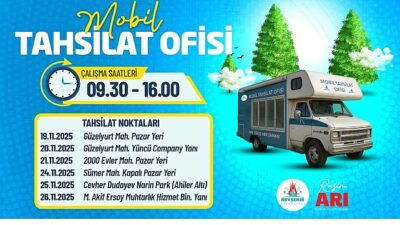 Nevşehir Belediyesi Mobil Tahsilat Ofisi, 19 Kasım 2025 ve 26