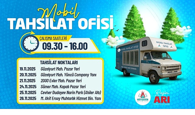 Nevşehir Belediyesi Mobil Tahsilat Ofisi, 19 Kasım 2025 ve 26