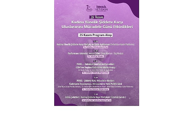 Seferihisar Belediyesi, 25 Kasım Kadına Yönelik Şiddete Karşı Uluslararası Mücadele