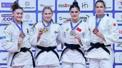 Konya Büyükşehir Belediyespor’un başarılı judocusu Sinem Oruç, Moldova’nın Kişinev kentinde