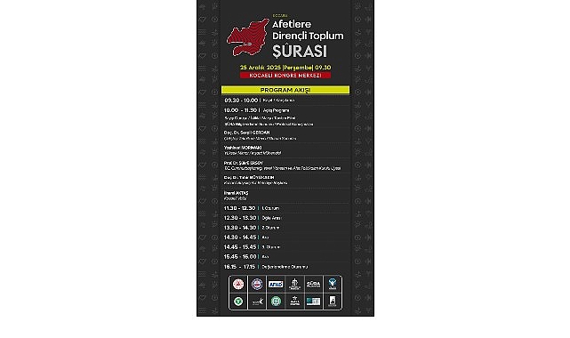 Kocaeli Büyükşehir Belediyesi, yaşanabilecek muhtemel bir afet olayı veya acil