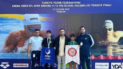 Adını Türkiye’nin en iyileri arasına yazdıran Aliağalı yüzücüler, Trabzon’da yapılan