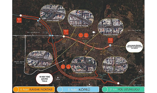 Efeler ilçesi şehir geçişi trafiğinde önemli düzeyde rahatlamaya ve seyahat