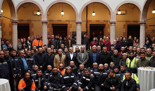 Tüm birim çalışanlarının buluştuğu yeni yıl kutlamasında ikramiye müjdesi de