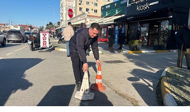 Ayvalık Belediyesi Zabıta Müdürlüğü’ne bağlı ekipler, kent genelinde düzenli olarak