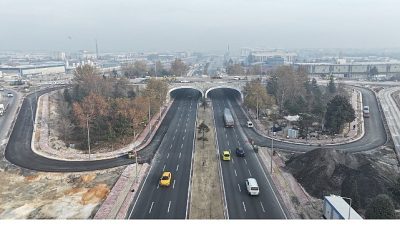 Konya Büyükşehir Belediyesi, Marangozlar Köprülü Kavşağı yenileme çalışmalarında sona yaklaştı.