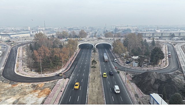 Konya Büyükşehir Belediyesi, Marangozlar Köprülü Kavşağı yenileme çalışmalarında sona yaklaştı.