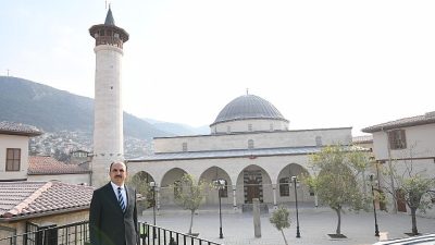 Konya Büyükşehir Belediyesi, asrın felaketinde yıkılan Hatay Habib-i Neccar Camii’nde