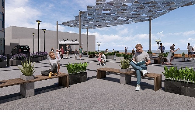 Ayvalık Belediye Başkanı Mesut Ergin, kentin denize açılan yeni kamusal