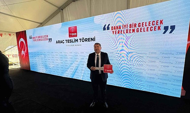 Türkiye Belediyeler Birliği (TBB) tarafından Ankara’da düzenlenen Araç Teslim Töreni’nde