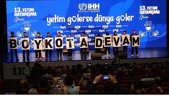 Kocaeli Büyükşehir Belediyesi ve İHH Kocaeli Şubesi’nin birlikte düzenlediği 13.