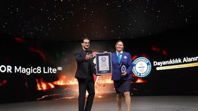 Guinness tarafından dayanıklılığı tescillenen HONOR Magic8 Lite güçlü bataryası, 1.5K