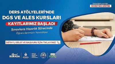 İstanbul Büyükşehir Belediyesi’nin sınavlara hazırlanan gençlere destek olmak amacıyla hayata