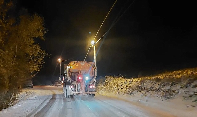 İnegöl’de dün başlayan kar yağışı özellikle yüksek kesimlerde etkili olurken,