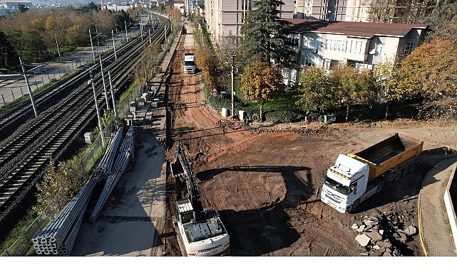 Kocaeli Büyükşehir Belediyesi, Körfez ilçesi Mimar Sinan Mahallesi’nde altyapı çalışmalarının