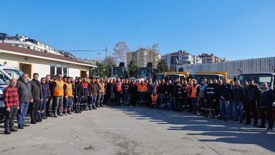 Maltepe Belediyesi, kışa hazırlık çalışmaları kapsamında 50 araç ve iş