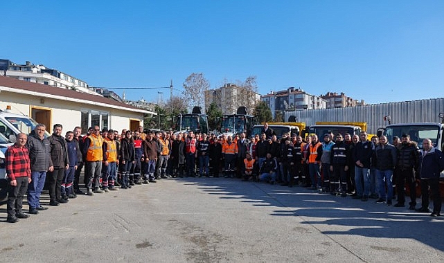Maltepe Belediyesi, kışa hazırlık çalışmaları kapsamında 50 araç ve iş
