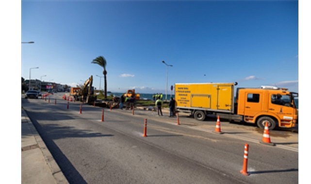 İZSU Genel Müdürlüğü, Güzelbahçe–Narlıdere hattını besleyen 800 mm çaplı içme