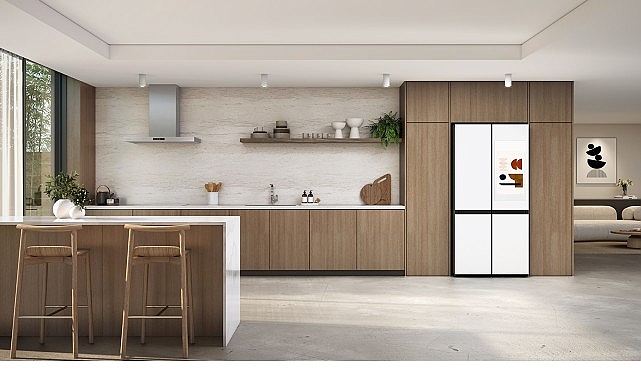 Samsung Electronics, CES 2026'da Bespoke AI Buzdolabı, ocak üstü (over-the-range