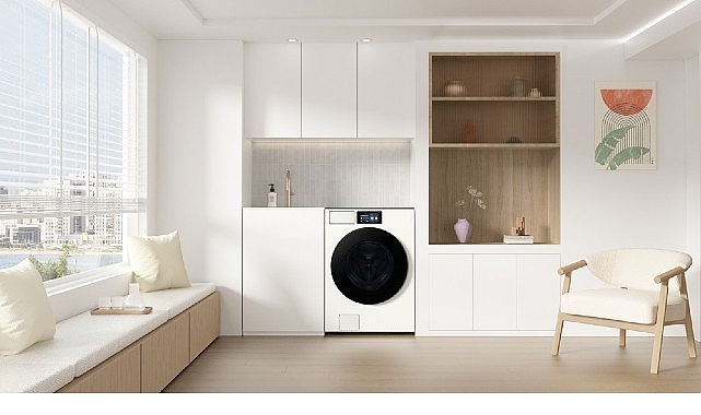 Samsung Electronics, belirli çamaşır makinelerindeki AI Enerji Modu’nun sunduğu karbon
