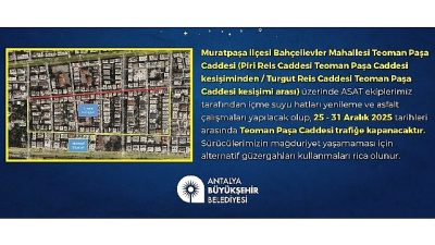 Antalya Büyükşehir Belediyesi ASAT Genel Müdürlüğü’nün altyapı ve asfalt çalışmaları