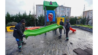 Beylikdüzü Yakuplu Mahallesi’nde bulunan Ahi Evran Parkı’nda meydana gelen ve