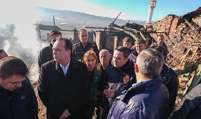 Manisa Büyükşehir Belediye Başkanı Besim Dutlulu, Gördes ilçesi Evciler Mahallesi’nde