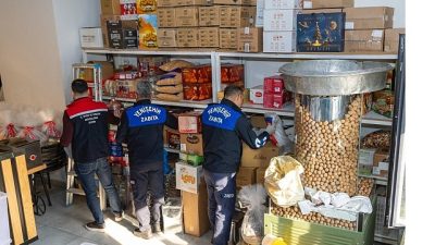 Yenişehir Belediyesi Zabıta ekipleri, yılbaşı öncesinde halk sağlığını korumak ve