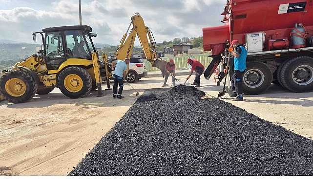 Kocaeli Büyükşehir Belediyesi A Takımı ve Yol Bakım Timi ekipleri,