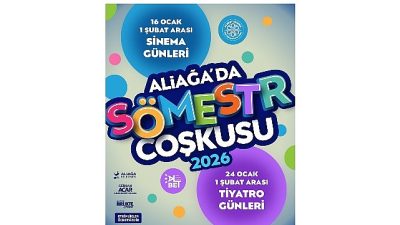 Aliağa Belediyesi, yarıyıl tatiline girecek öğrenciler için tatil süresince dopdolu