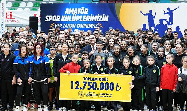 Manisa Büyükşehir Belediyesi’nin, amatör spor kulüplerine yapmış olduğu 12 milyon
