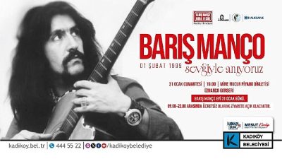 Türk müziğinin unutulmaz ismi Barış Manço, ölümünün 27. yılında Kadıköy
