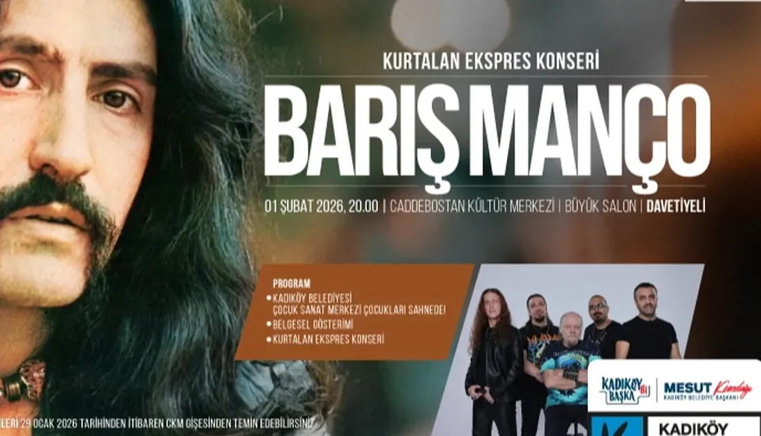 Türk müziğinin unutulmaz ismi Barış Manço, ölümünün 27. yılında Kadıköy