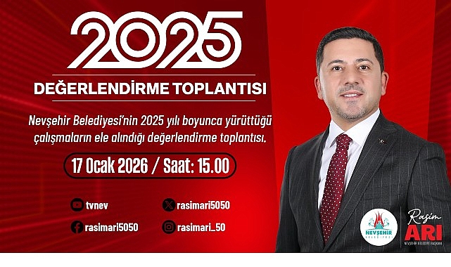 Belediye Başkanı Rasim Arı, 17 Ocak 2026 saat 15.00’de Moderatörlüğünü