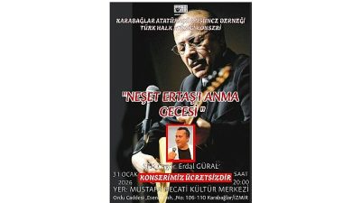 Türk halk müziğinin unutulmaz ustası, “Bozkırın Tezenesi” Neşet Ertaş, Karabağlar’da