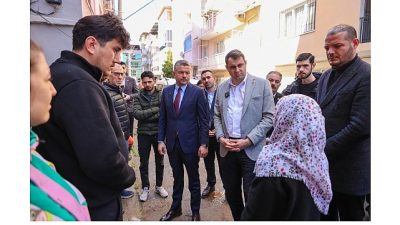 Buca’da etkili olan şiddetli sağanak yağışların ardından sahaya inen Buca