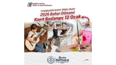 Manisa Büyükşehir Belediyesi’ne bağlı Çocuk Kültür ve Sanat Merkezleri’nde (ÇKSM)
