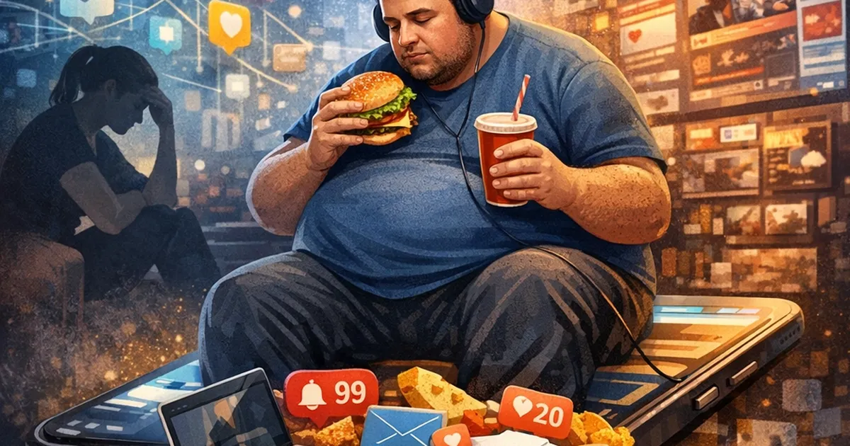 Teknolojinin etkisiyle bilgiye erişim kolaylaşırken, dijital obezite ve oburluk sorunları