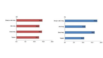 Aralık ayında genel ticaret sistemine göre ihracat %12,7, ithalat %10,7
