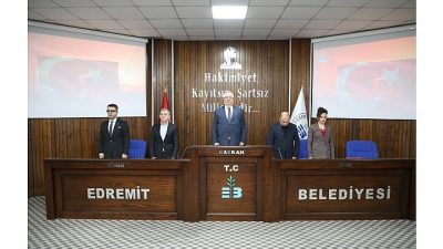 Edremit Belediye Meclisi’nin 2026 yılının ilk olağan toplantısı, Belediye Başkanı