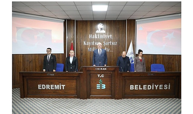 Edremit Belediye Meclisi’nin 2026 yılının ilk olağan toplantısı, Belediye Başkanı