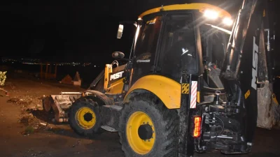 Bursa’nın Gemlik ilçesinde etkili olan kuvvetli yağış ve fırtına, Karacaali