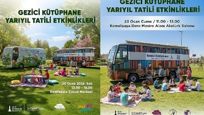 İzmir Büyükşehir Belediyesi’nin kentin dört bir yanında kitapları yurttaşlarla buluşturan