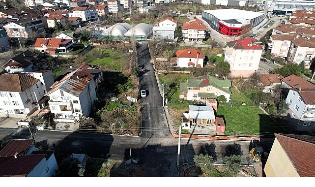 Kocaeli Büyükşehir Belediyesi, Gölcük ilçesinde altyapısı tamamlanan 150 cadde ve sokakta