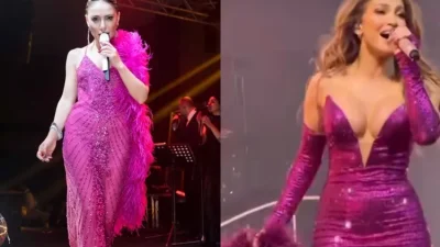 Sanatçı Gülben Ergen, yeni yılı İzmir’de tamamen dolu bir salonda