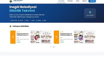 İnegöl Belediyesi, kültür sanat etkinliklerinin takibi ve etkinliklere katılım için