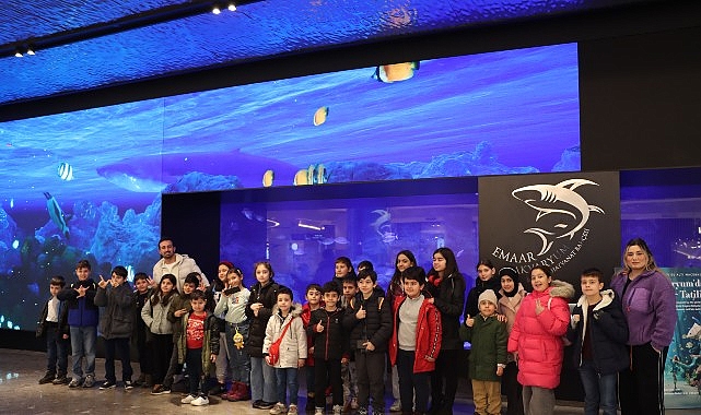Maltepe Belediyesi’nce yarı yıl tatilindeki Maltepeli çocuklar için Emaar Akvaryum